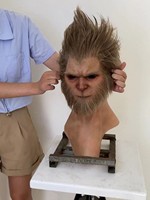 Masque en silicone Monkey King Sun Wukong, réaliste, pour cosplay, accessoire de théâtre