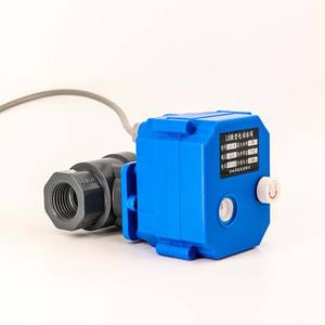 Vanne à boisseau sphérique électrique intégrée DN155V miniature en PVC-U 12V 24V 220V avec interrupteur pour eau et gaz - Product Image 2