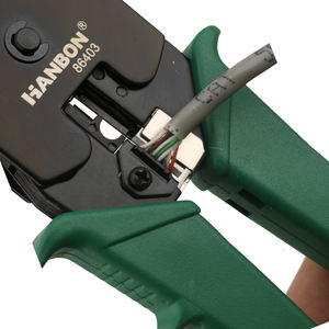 <span class=keywords><strong>Pince</strong></span> <span class=keywords><strong>à</strong></span> <span class=keywords><strong>sertir</strong></span> pour câbles réseau <span class=keywords><strong>RJ45</strong></span> multi-usages de qualité industrielle, 8P/6P/4P, vente chaude, personnalisable OEM/ODM, outil haute efficacité - Product Image 2