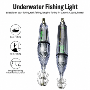 Premium LED Underwater Squid Attraction Light - Multi-Color Flashing Electronic Fishing Jig with High-Carbon Steel Umbrella Hook - Product Image 5