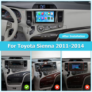 9 дюймов Gps стерео аудио Android мультимедиа Carplay сенсорный экран автомобильный Радио плеер с Carplay для <span class=keywords><strong>Toyota</strong></span> <span class=keywords><strong>Sienna</strong></span> 2011 2012 2013 2014 - Product Image 3