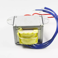 Transformateur d'isolation toroïdal monophasé personnalisé de haute qualité EI57 220V 12V à haute fréquence avec enroulement en cuivre