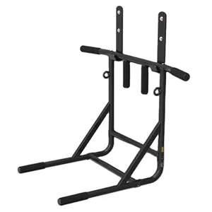 Wall Mounted Multifungsi Pull Up Bar Chin Up Bar Dip Station untuk Latihan Gym Rumah Dalam Ruangan, Power Tower Body Press Bar