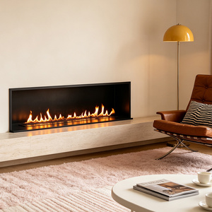 Caminetto Elettrico Smart a <span class=keywords><strong>Bioetanolo</strong></span> da 48 Pollici (120 cm) con Bruciatore Automatico a <span class=keywords><strong>Bioetanolo</strong></span> - Product Image 1