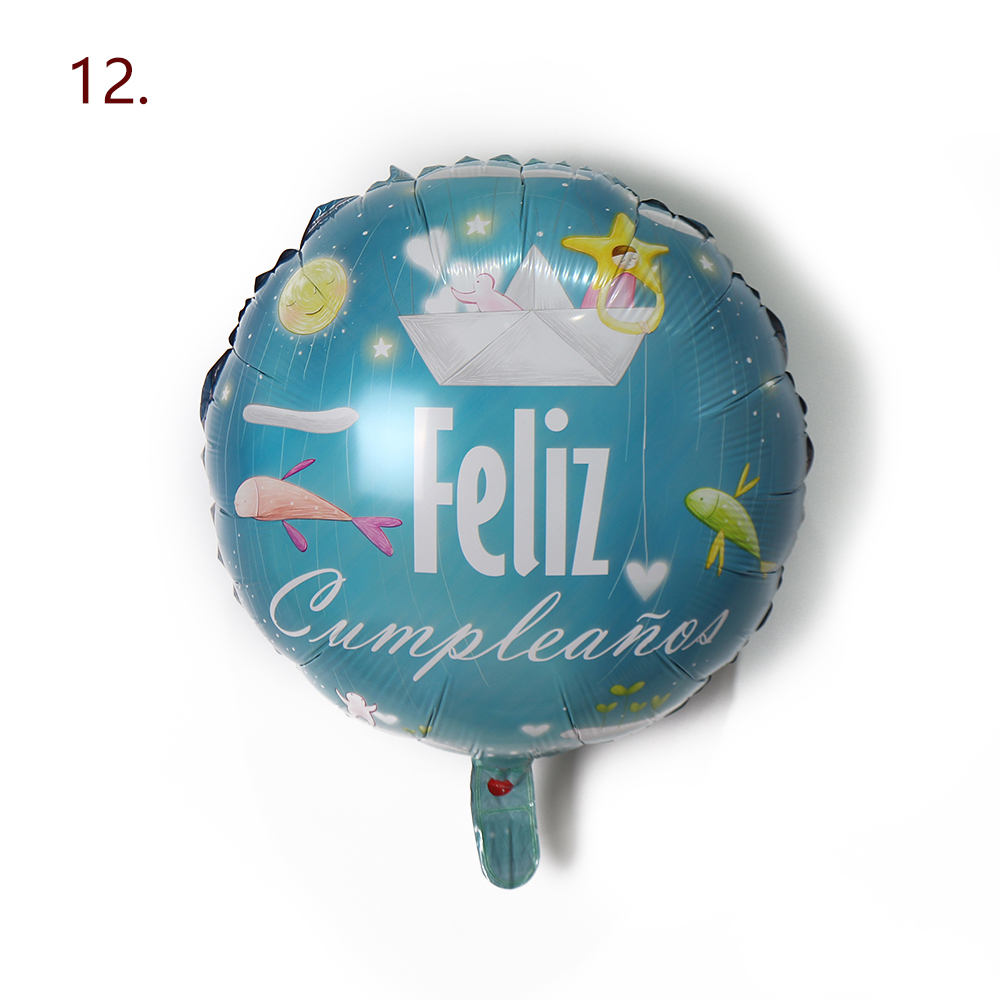 Ballon en aluminium Joyeux Anniversaire 12