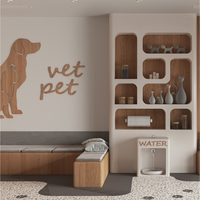Conception d'intérieur moderne sur mesure pour animalerie, solution clé en main EPC complète, aménagement de salon de toilettage pour projet de magasin de vente au détail d'articles pour animaux