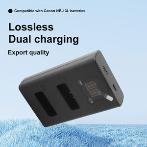 Cargador Doble LED NB-13L con Puerto Tipo C para Canon PowerShot G5X <span class=keywords><strong>G7X</strong></span> G9X G7 X <span class=keywords><strong>Mark</strong></span> <span class=keywords><strong>II</strong></span> G9 X SX620 con Protección OTP y OVP - Product Image 2