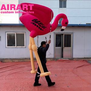 Marionnette <span class=keywords><strong>gonflable</strong></span> de <span class=keywords><strong>flamant</strong></span> <span class=keywords><strong>rose</strong></span> de défilé de rue, costumes gonflables adultes de <span class=keywords><strong>flamant</strong></span> <span class=keywords><strong>rose</strong></span> pour l'affichage - Product Image 6