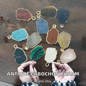 ตัวเชื่อมต่อสำหรับทำเครื่องประดับ DIY รูปทรงอิสระเคลือบทอง 18K แบบวงคู่ สำหรับขายส่ง - Product Image 2