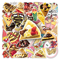 50 autocollants amusants en forme de dessins animés et gribouillages pour coques de téléphone et décoration de carnets, vente directe usine