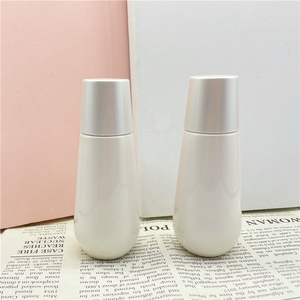 Botella de cuentagotas de suero mate de vidrio esmerilado de aceite esencial blanco para el cuidado de la piel cosmético de 120ml - Product Image 2