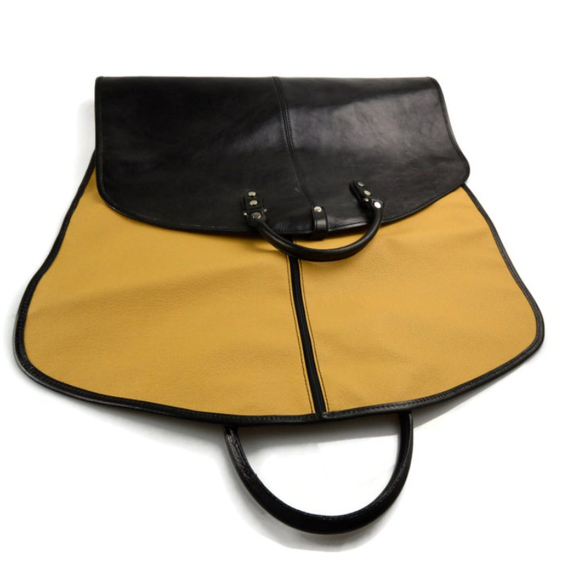 garment bag top grain leather