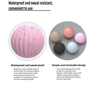 Yoga Pilates & <b>Weight</b> Balls 1.5KG Silicone Iron Core Handheld Isotonic Shoulder Strength Training Equipment Built-in Iron - Product Image 5