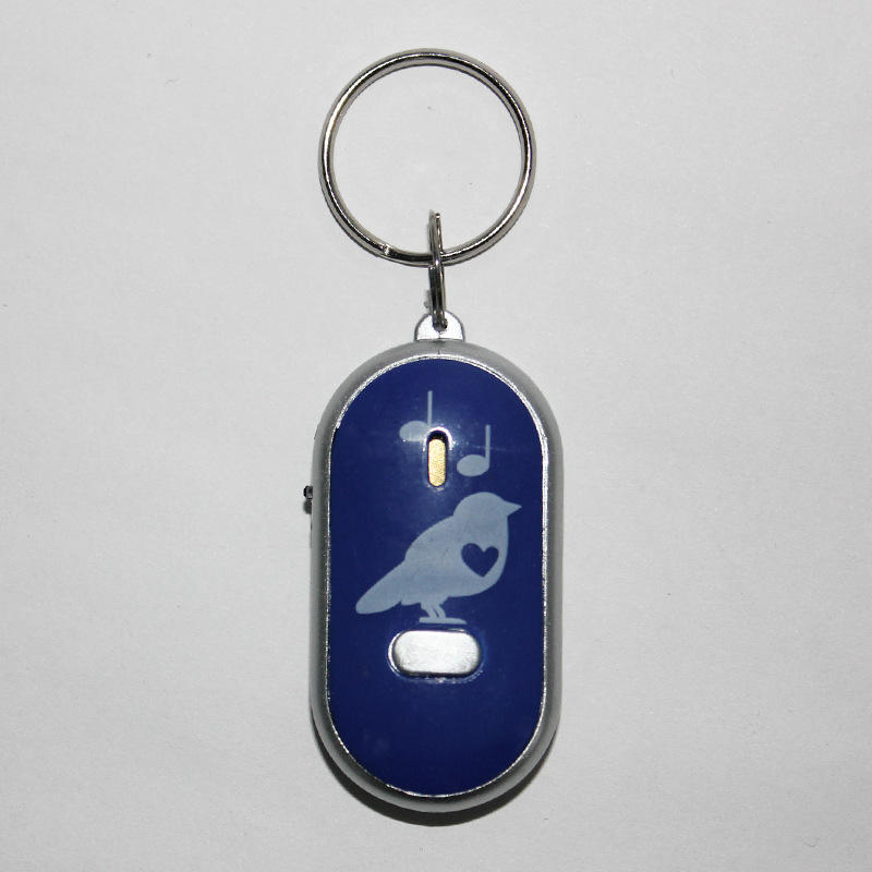 Smart Key Finder Anti-Lost Whistle Sensor Keychain Tracker LED Whistle ...