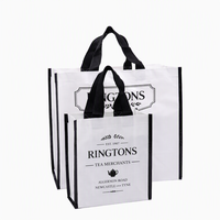Sacs TDG personnalisés avec logo imprimé, sac fourre-tout réutilisable écologique en PP tissé, taille moyenne, sac de shopping à motif de dessin animé, emballage