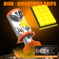 200W LED Chine Usine Mini Projecteur Bas 130W Kit De Conversion Salut/Bas Faisceau H4 Led Phare 12V 24V Lampe H4mini Loupe Led