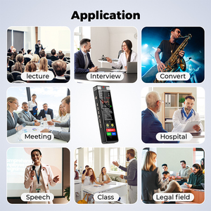 Grabadora de <span class=keywords><strong>Voz</strong></span> Digital INNIOASIS de Alta Calidad y Larga Duración de Batería, con Conversión de Audio a Texto por IA, Micrófono, Formato MP3 para Reuniones y Discursos - Product Image 6