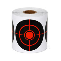 Autocollants de cible anti-éclaboussures tir adhésif avec impact jaune fluorescent pour BB Gun Pellet Gun Airsoft Rifle Shooting Practice