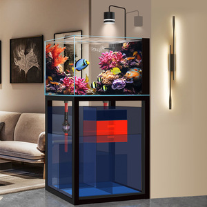 2026 Neues Meerwasser-Aquarium mit Ultra-Weißglas-Bodenfilter, Klein/Mittelgroß, für Wohnzimmer-Korallenlandschaft, 2 Jahre Garantie - Product Image 2