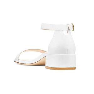 <span class=keywords><strong>Sandali</strong></span> <span class=keywords><strong>bianchi</strong></span> alla moda da <span class=keywords><strong>donna</strong></span> con cinturino alla caviglia con <span class=keywords><strong>tacco</strong></span> aperto e <span class=keywords><strong>tacco</strong></span> <span class=keywords><strong>medio</strong></span> personalizzato - Product Image 3