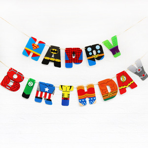 Pancarta de Fiesta de Cumpleaños con Temática de Superhéroes, Fotografía de Telaraña, Edificios de Ciudad Nocturna, Pancarta de Superhéroe para Bebé - Product Image 5