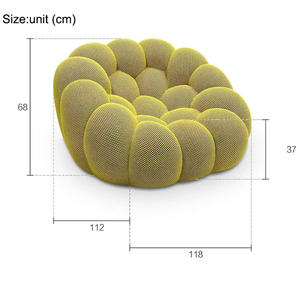 Fluffy Petal Chair Design <b>White</b> Velvet Recliner Sofa for Living Room or Hotel Balcony Contemporary Accent Leisure Armchair - Product Image 6