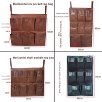 Nouveau design Chariot utilitaire pliable pour hôpitaux et hôtels avec sacs Oxford Nettoyage de vêtements en lin Outils de cuisine mobiles pour la lessive
