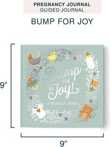 Journal de grossesse Myway, magnifiquement illustré, carnet relié, album pour bébé, livre de souvenirs avec pochettes de rangement, cadeau idéal - Product Image 4