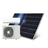 Climatisation hybride solaire DC Split 12000BTU, refroidissement uniquement, avec batterie pour usage domestique