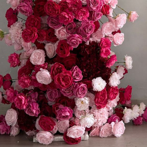 Arco <span class=keywords><strong>de</strong></span> Flores Artificiales <span class=keywords><strong>de</strong></span> Seda Rosa Intenso para Bodas, Set <span class=keywords><strong>de</strong></span> Arco <span class=keywords><strong>de</strong></span> Flores, Decoración con Arreglos Florales - Product Image 6