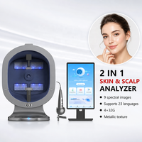 Facial Diagnostic Instrument Skin Problem Detection Handhold Scalp Tool Full Face Scanner Testing Skin Analysis Machine
