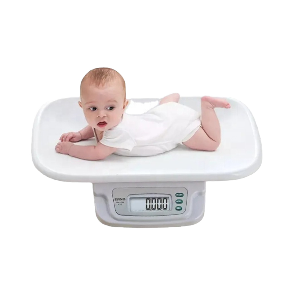 KINLEE EDSB20 20KG Digital Infant Weight Scale - USB Rechargeable Baby Weighing Device