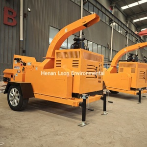 Trituradora de ramas de jardín de tambor diésel Kubota, trituradora de madera hidráulica estándar Euro 5 para bosque - Product Image 3