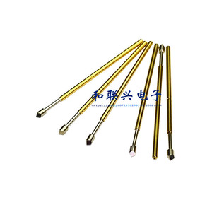 Probe PM75 T2 Triangular Tip Nickel Plated 1.0mm Spring Test Pin <b>28mm</b> Length - Product Image 3