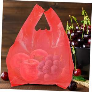Bolsas de Basura de Plástico Grueso, Bolsas de Basura Rojas Tipo Chaleco, Versátiles para el Hogar, la Oficina, el Baño y Uso en Exteriores - Product Image 6