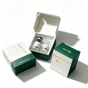 FX Compact Skincare Vial Gift Box with Rigid White <b>Card</b> Construction and Customized Insert for 10ml Beauty Product Packaging - Product Image 2