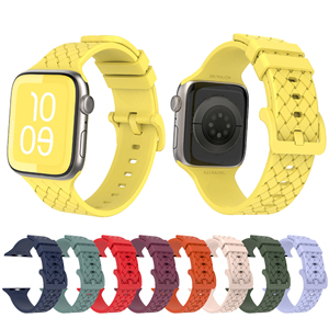 Correas de Reloj de Silicona Tejida Cómodas y de Primera Calidad para <span class=keywords><strong>Apple</strong></span> <span class=keywords><strong>Watch</strong></span> Serie <span class=keywords><strong>8</strong></span> de 45 mm - Product Image 1