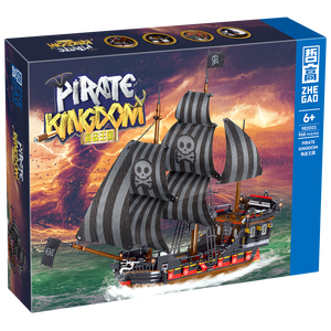 Juguete Infantil Más Vendido en 2026, Kit de Ensamblaje DIY, Bloques de Construcción ABS, <span class=keywords><strong>Barco</strong></span> <span class=keywords><strong>Pirata</strong></span>: Modelo Aventura del <span class=keywords><strong>Calavera</strong></span>, Decoración para el Hogar - Product Image 6