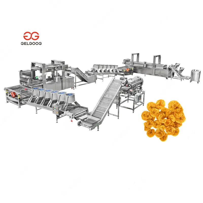 Chips de Banana Plantain Chips Que Faz A Máquina da Linha de Produção Em pequena Escala