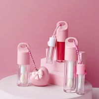 Vente en gros de tubes à gloss à lèvres en plastique transparent de haute qualité de 4 ml, 6 ml et 10 ml avec tubes à gloss à lèvres créatifs DIY assortis, emballage cosmétique