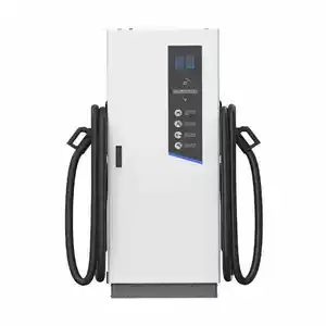 Pengisian daya Ev stasiun Dc 120 Kw soket ganda pengisi daya Ev cepat Dc untuk mobil listrik grosir pengisi daya Evse mobil elektronik 50Kw