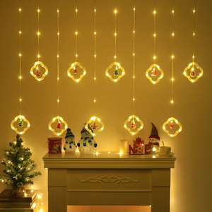 Ringförmige LED-Lichterkette IP44 Niederspannung USB für Zuhause Schlafzimmer Fenster Feiertage Party Weihnachtsdekoration - Product Image 5