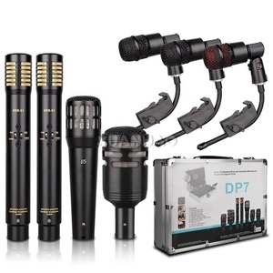 Ensemble de microphones dynamiques professionnels pour studio, batterie et karaoké <span class=keywords><strong>DP7</strong></span>, 7 pièces, XLR, microphones dynamiques avec suppression du bruit - Product Image 4