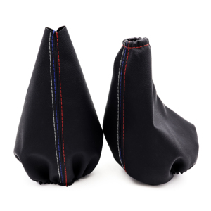 Perilla de engranaje de coche <span class=keywords><strong>BMW</strong></span> con cubierta de maletero de cuero Ajuste perfecto para modelos E30 1982-1991 E36 1991-1998 E34 1988-1995 E46 Unidad única - Product Image 2