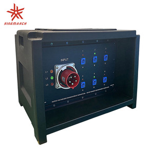 Boîtier de distribution d'alimentation étanche empilable 6U Sortie POWERCON 20A avec voyants lumineux - Product Image 1