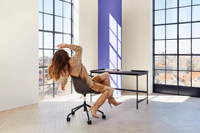 Chaise de bureau moderne du milieu du siècle, chaise de loisirs, chaise de bureau, chaise de travail pour ordinateur