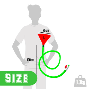 Entonnoir à bière double en PVC plastique couleur personnalisée, pour fête, rentrée scolaire, accessoire de boisson - Product Image 4