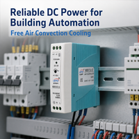Alimentation électrique industrielle sur rail DIN 10W 12V 0.84A Haute efficacité 81% Ultra-mince 22.5mm pour armoires de commande