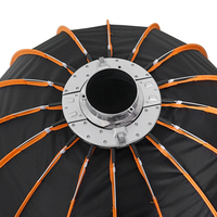 Boîte à Lumière Pliable Rapide Parabolique pour Lumière LED COB avec Grille et Monture Bowens, 70cm 90cm 120cm 150cm, pour Photo, Vidéo YouTube et Tournage