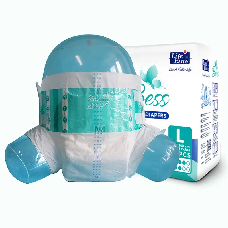 Bess Free Sample Couche Pour Adulte Men Wearing Diapers OEM Printed Soft Adult Baby Diapers In Bulk